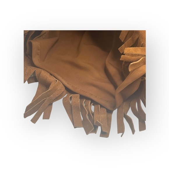 new One Teaspoon 𖤐 Morrison Festival Boho Fringed Suede Shorts 𖤐 Tan 𖤐 S 8AU - Picture 14 of 16